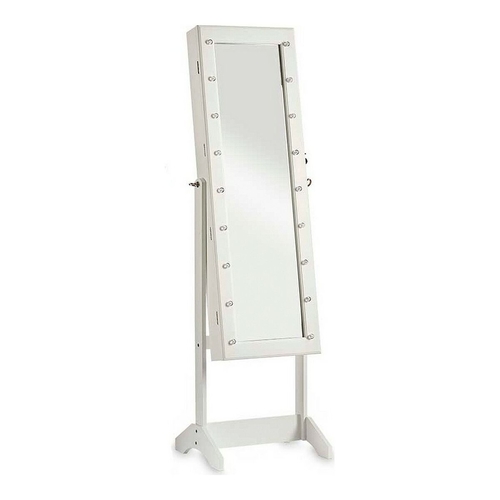 Mirror Jewellery Stand White MDF Wood (41 x 147 x 36,5 cm)