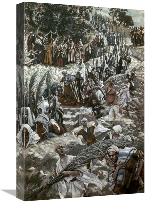 Global Gallery GCS-280471-22-142 22 in. Procession on the Mount of Oli