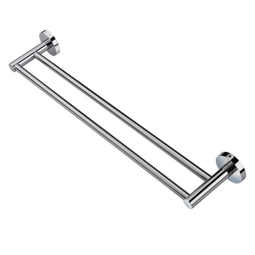 Euro Chrome Double Towel Rack Rail Wall Mounted SS304 790mm
