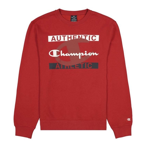 Men’s Sweatshirt without Hood Champion Authentic Athletic Red