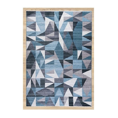 Mystic Blue Contemporary Rug