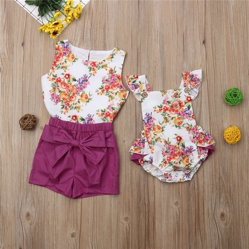 Pretty Kids Infant Baby Girls Floral Summer Sets