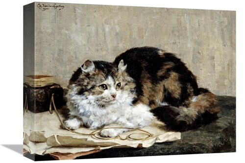 Global Gallery GCS-267485-16-142 16 in. A Tabby Cat Art Print - Charle