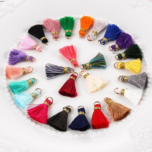 10pcs/lot 2cm Mini boho bracelet Silky Tassels
