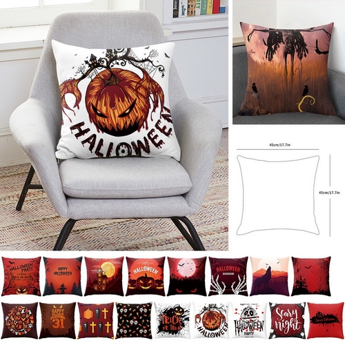 Halloween Ghost Witch Pumpkin Pillowcases Seat