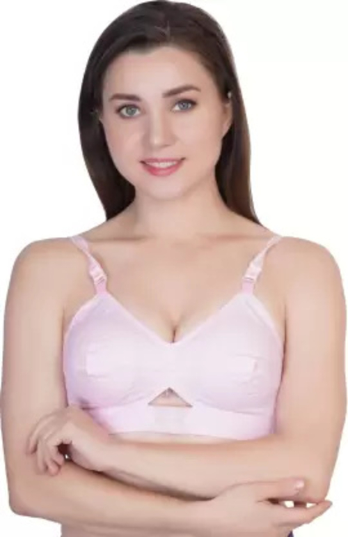 Women Full Coverage Non Padded Bra (Pink)