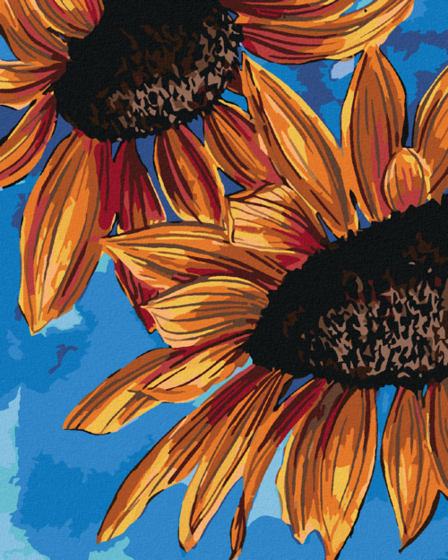 Paint by Numbers - SUNFLOWERS AND SKY (ALEXANDRIA GILBERT)