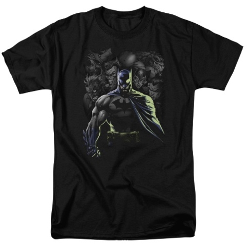 Batman-Villains Unleashed - Short Sleeve Adult 18-1 Tee - Black, 3