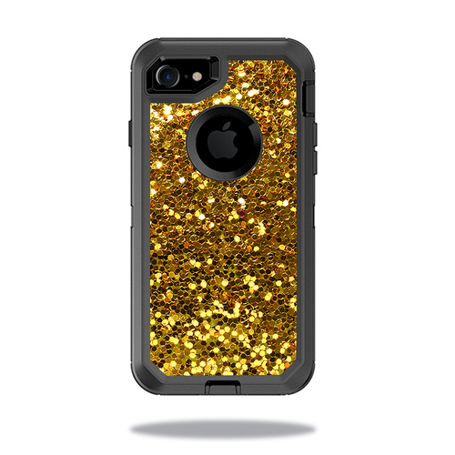 MightySkins OTDIP8-Gold Dazzle Skin for Otterbox Defender iPhone SE 20