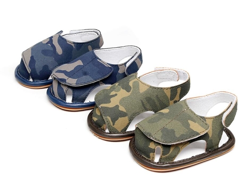 2019 summer New Camouflage blue baby sandals first