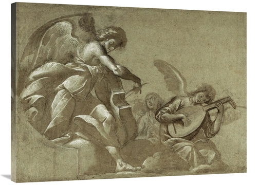 Global Gallery GCS-456083-3040-142 30 x 40 in. Angel Musicians - Head 