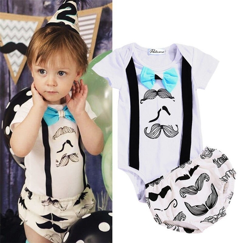 2Pcs/Set Baby Clothing Sets Girls Cotton gentleman