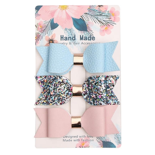 3pcs Bowknot Shape Fashion Hair Clip Styling Tools