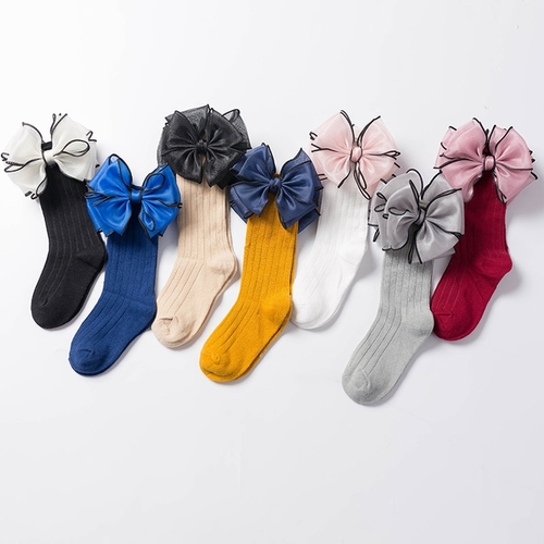 Fashion Children Socks with Bows Baby Girls Sock