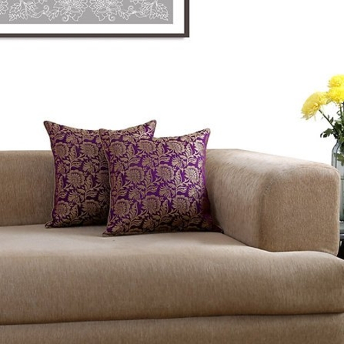 Violet Jacquard cushion cover 16"x16"