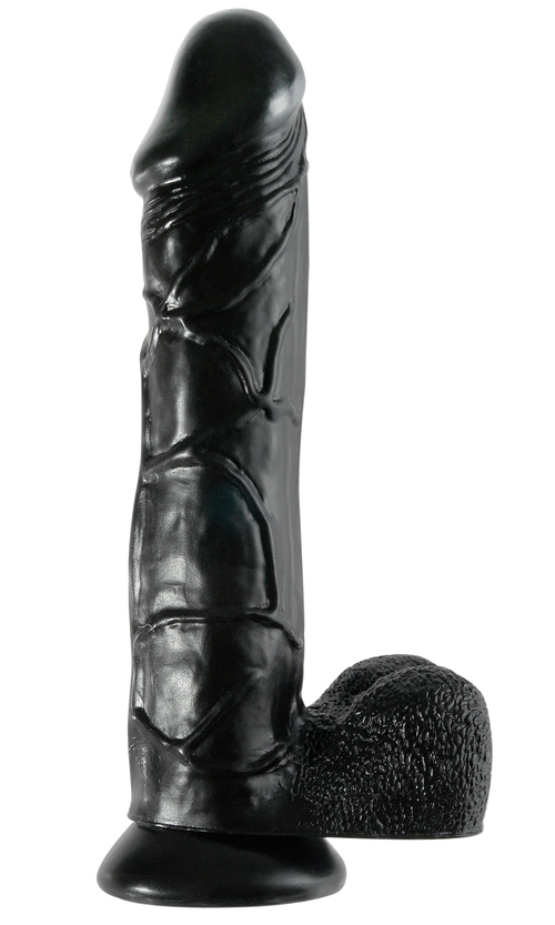 Basix Rubber Works 12 Inch Mega Dildo - Black