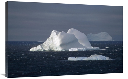 Global Gallery GCS-452379-40-142 40 in. Icebergs in Open Ocean, An