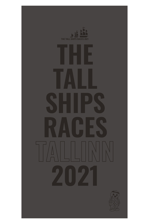 THE TALL SHIPS RACES 2021 grey microfiber towel