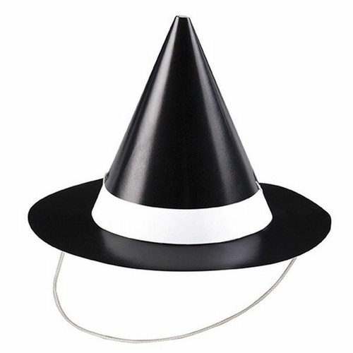 Unique Industries 301577 Mini Witch Party Hat - 8 Piece