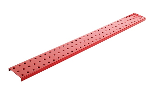 Alligator Board ALGSTRP3x32PTD-RED Red Powder Coated Metal Pegboard St