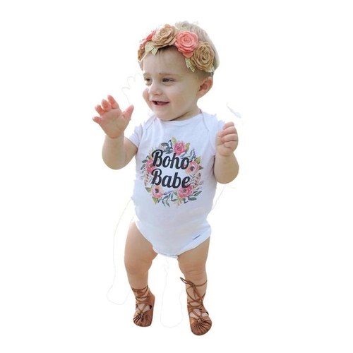 Newborn Baby  Print Jumpsuit Roupas Infantis