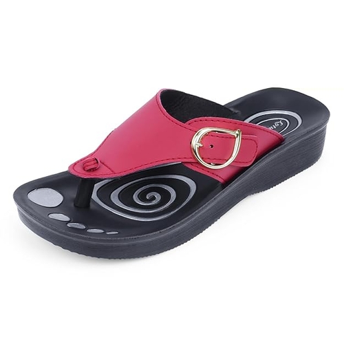Lotusfeet Red Sandals For Women 0806