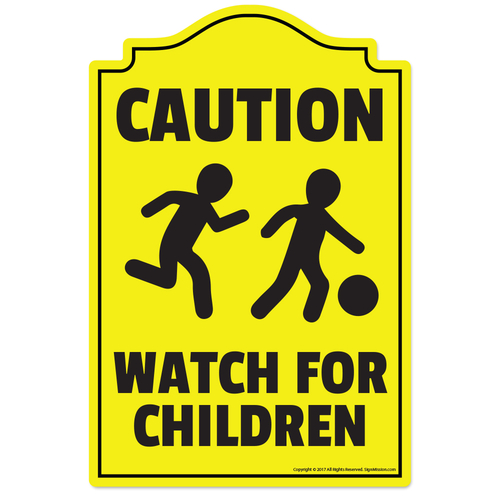 SignMission P-812 Watch For Children 12 x 8 in. Novelty Sign - Watch f