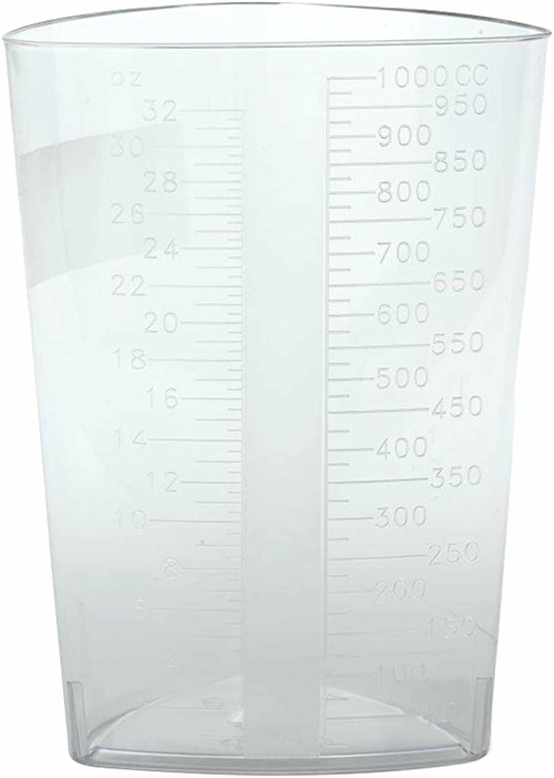 Pack of 200 Clear Graduated Polypropylene Container 32 oz. Graduated