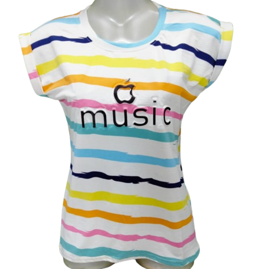 Girls Typography, Printed Cotton Blend T Shirt 