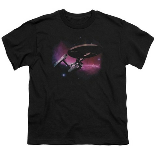 Star Trek-Prime Directive - Short Sleeve Youth 18-1 Tee - Black, S