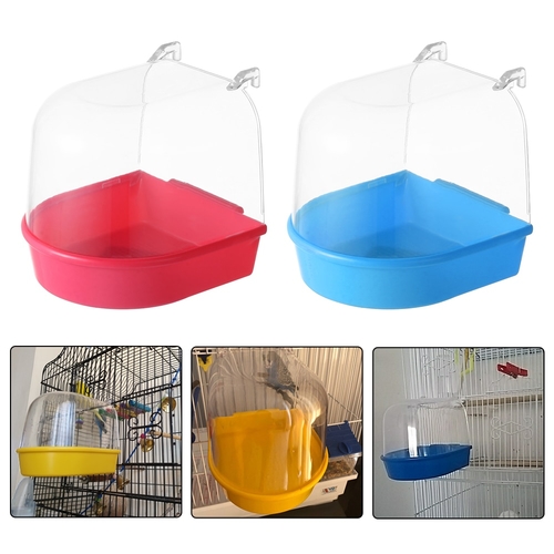 1PC Clean Parrot Bird Bathtub Box Bird