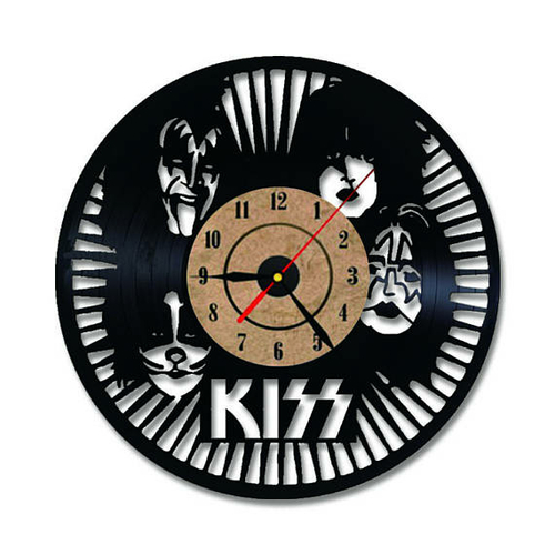 KISS HANDMADE VINYL RECORD WALL CLOCK FAN GIFT