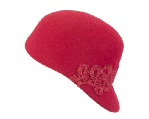 Large red felt cap