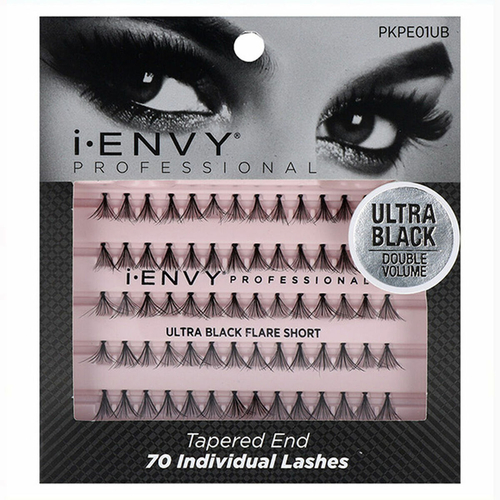 False Eyelashes I-Envy Ultra Flare Black (70 pcs)