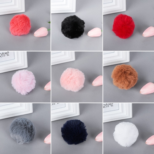 2019NEW 1PC 8cm Fur Fluffy Accessories Faux Rabbit