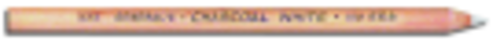 Generals Non-Toxic Top Quality Charcoal Pencil - White, Pack 12