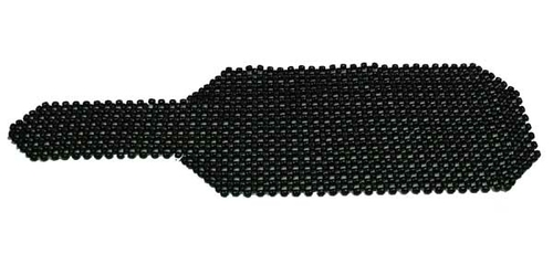 Barjan 08717359 BLACK WOODEN BEADED SEAT CUSHION