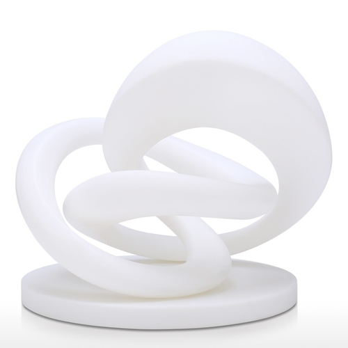 Circle Around Abstract Line 3D Printed Sculpture