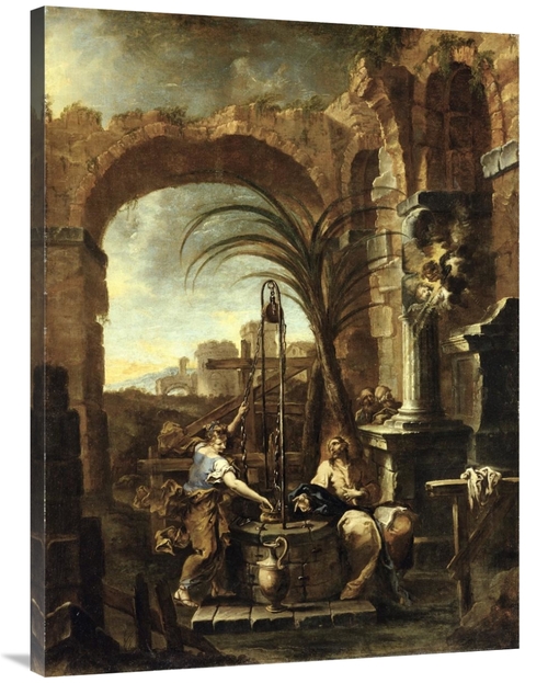 Global Gallery GCS-456114-3040-142 30 x 40 in. Christ & the Samaritan 