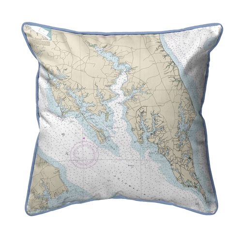 Betsy Drake SN12233LT Leonardtown, MD Nautical Map Small Corded In