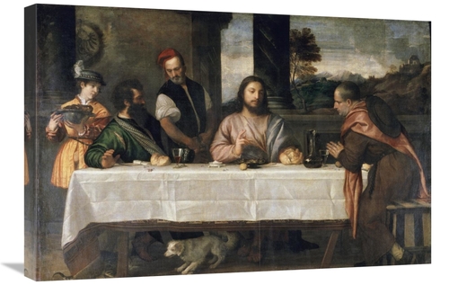 Global Gallery GCS-280575-30-142 30 in. Supper at Emmaus Art Print - T