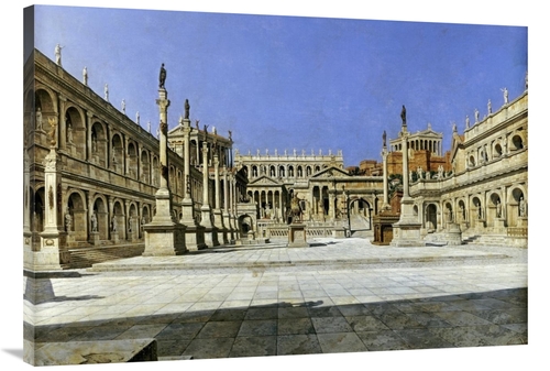 Global Gallery GCS-266492-40-142 40 in. The Roman Forum Art Print - Jo