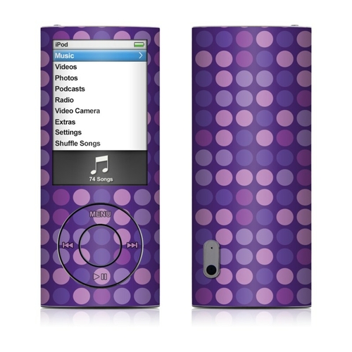 DecalGirl IPN5-DOTS-PRP Apple iPod Nano 5G Skin - Dots Purple