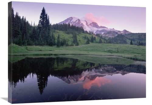 Global Gallery GCS-396694-2432-142 24 x 32 in. Mt Rainier Reflected in