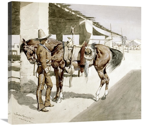 Global Gallery GCS-279600-30-142 30 in. A Rural Guard - Mexico Art Pri