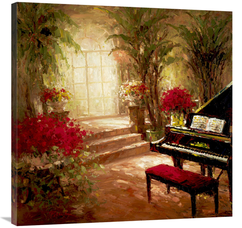 Global Gallery GCS-132498-3636-142 36 x 36 in. Illuminated Music Room 