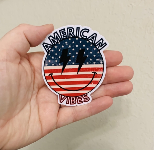 American Vibes- 4th of July Sticker/Magnet