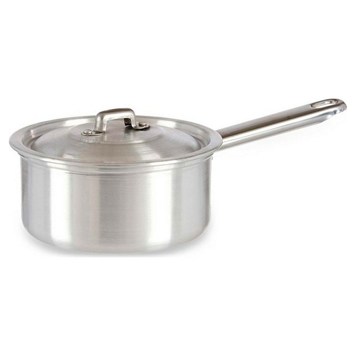 Saucepan with Lid Silver Aluminium 1 L (16 x 8 x 29 cm)
