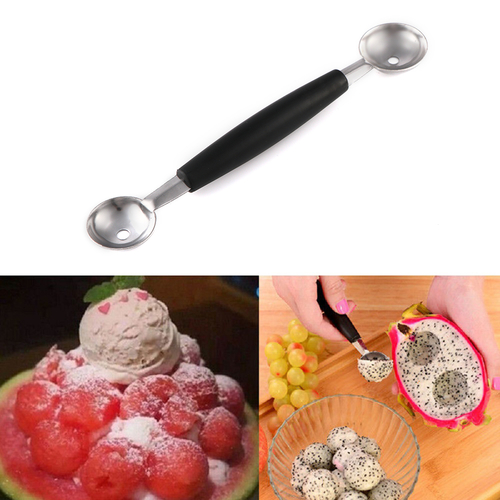 Double-end Stainless Steel Baller  Fruit Spoon