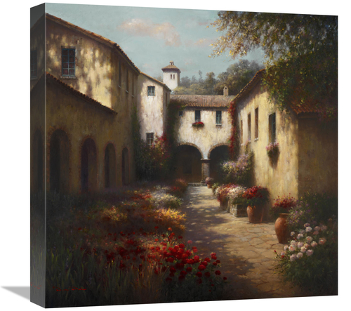 Global Gallery GCS-132735-1818-142 18 x 18 in. Portico Art Print - D. 